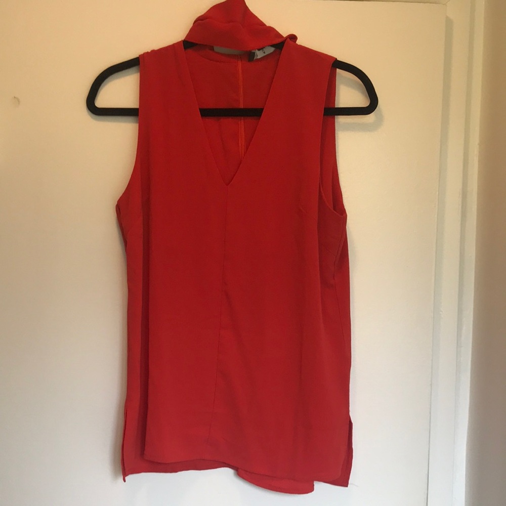 Lulus Mock Neck Top with Plunging V Neck